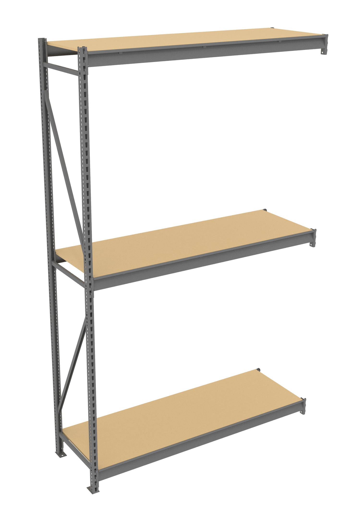Tennsco BU-7224120PA Bulk Storage Rack Adder Unit With Particleboard Decking