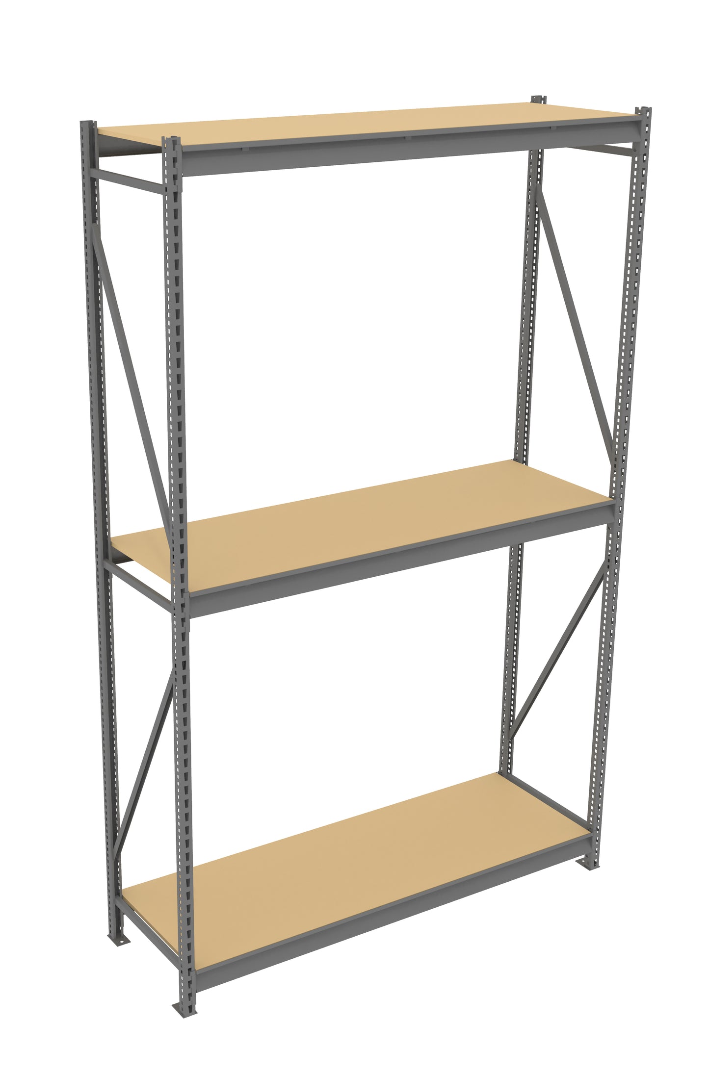 Tennsco BU-7224120PS Bulk Storage Rack Starter Unit With Particleboard Decking