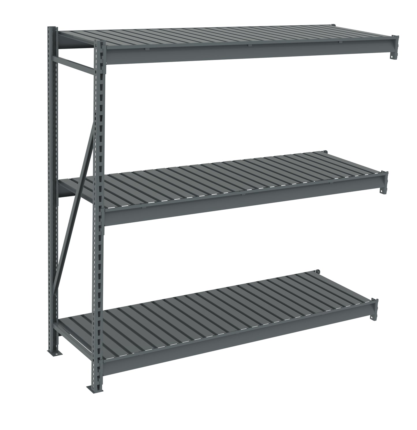Tennsco BU-722472CA Bulk Storage Rack Adder Unit With Corrugated Decking