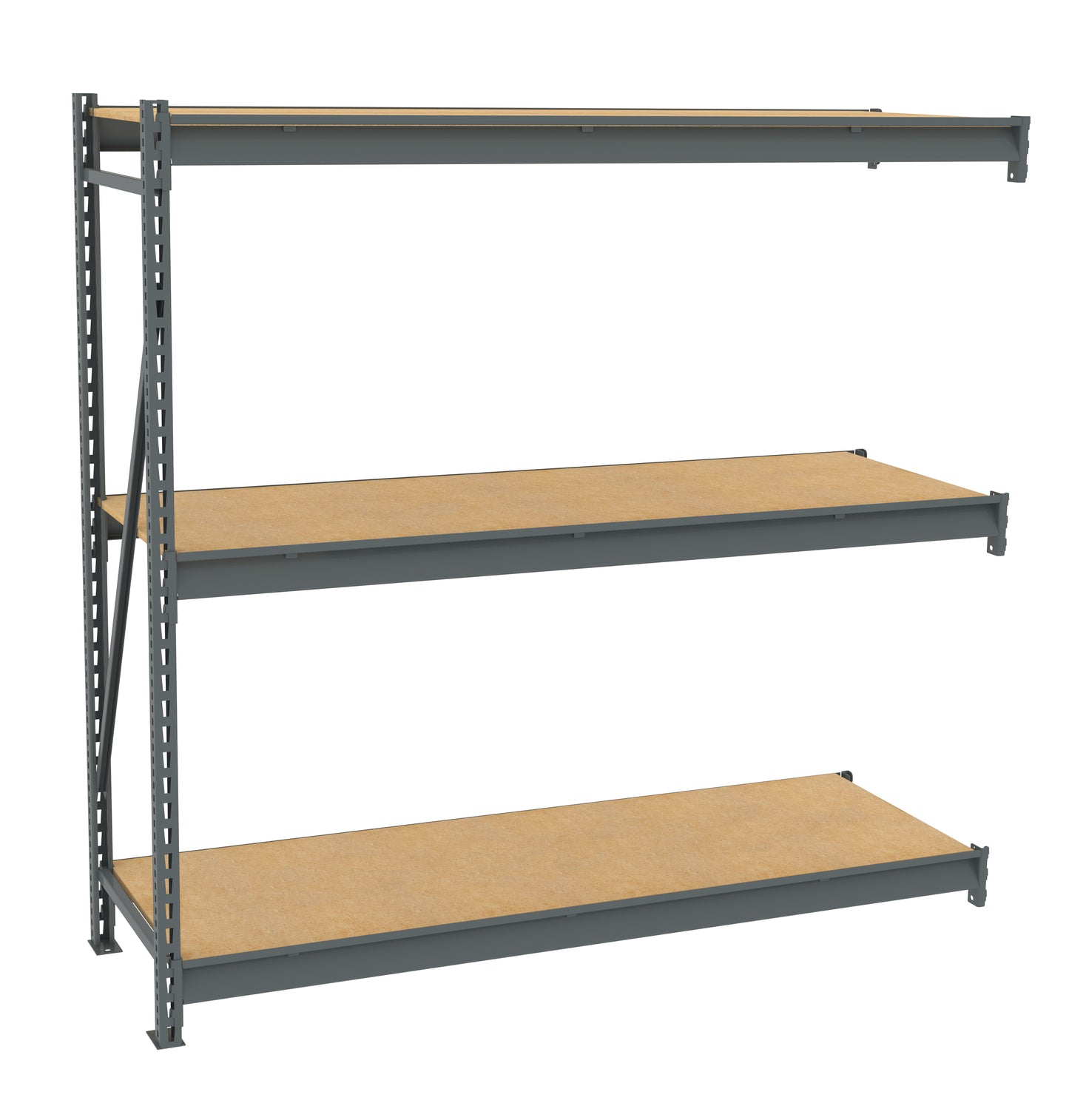 Tennsco BU-722472PA Bulk Storage Rack Adder Unit With Particleboard Decking