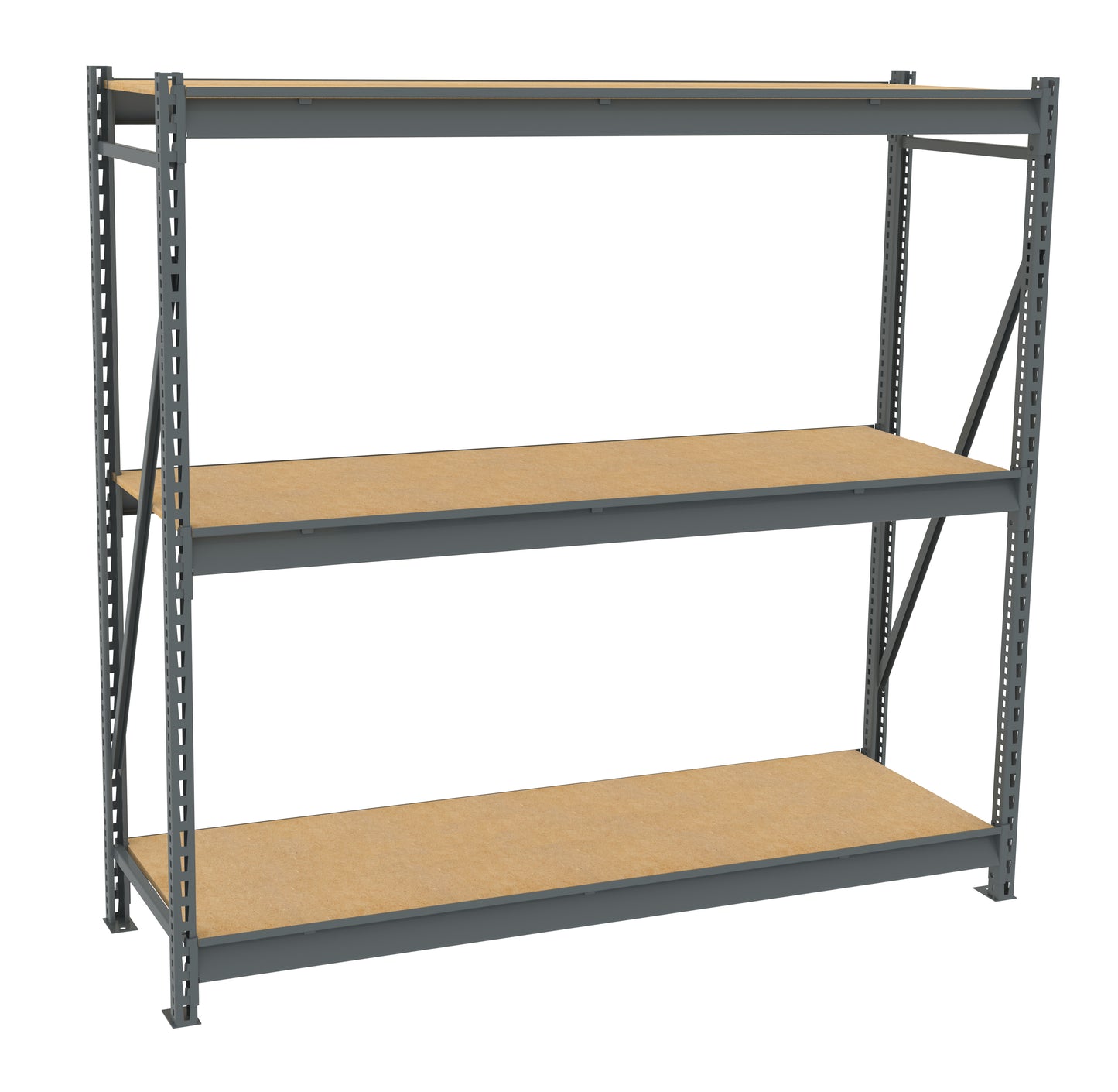 Tennsco BU-722472PS Bulk Storage Rack Starter Unit With Particleboard Decking