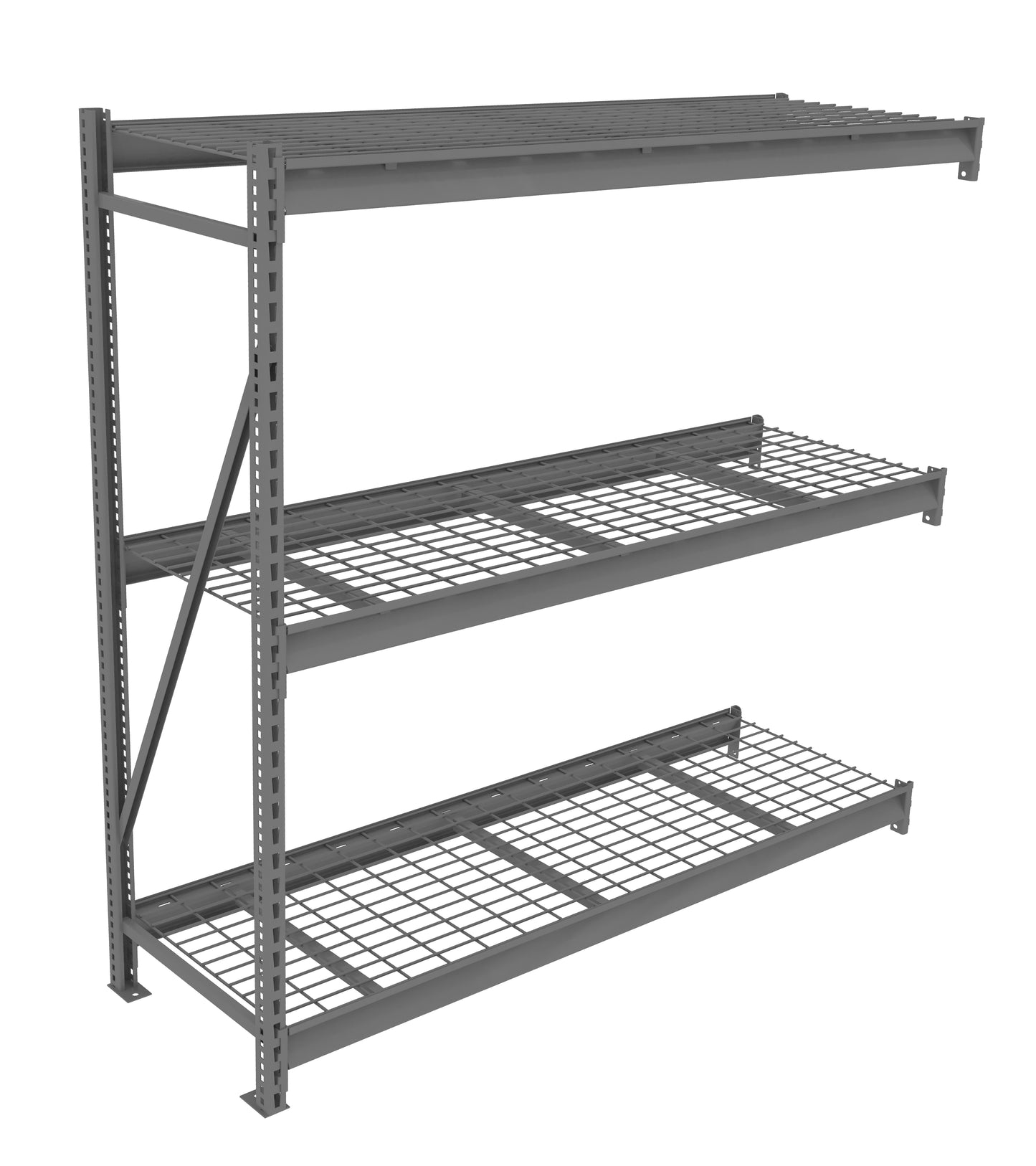 Tennsco BU-722472WA Bulk Storage Rack Adder Unit With Wire Decking