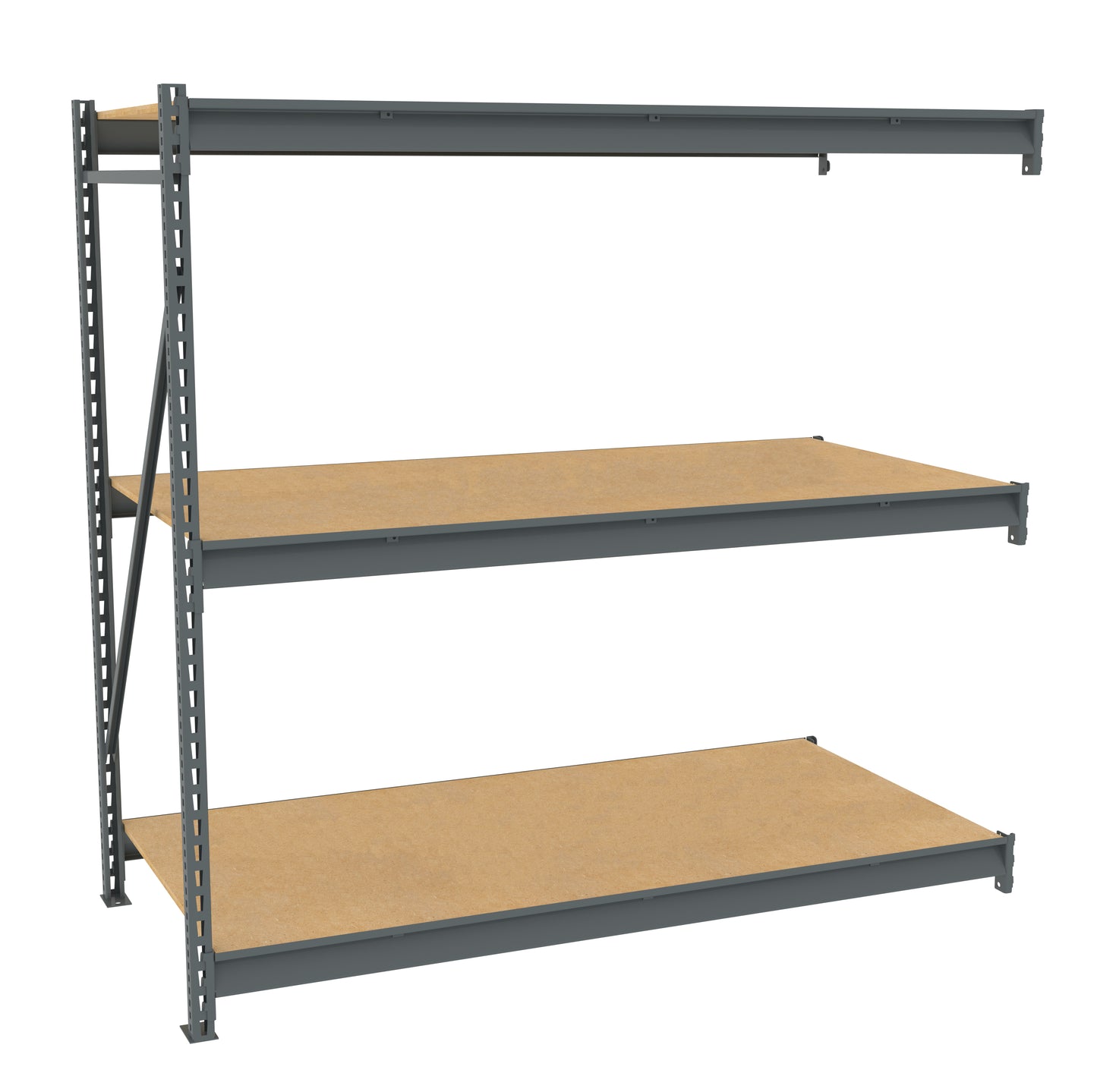 Tennsco BU-723672PA Bulk Storage Rack Adder Unit With Particleboard Decking