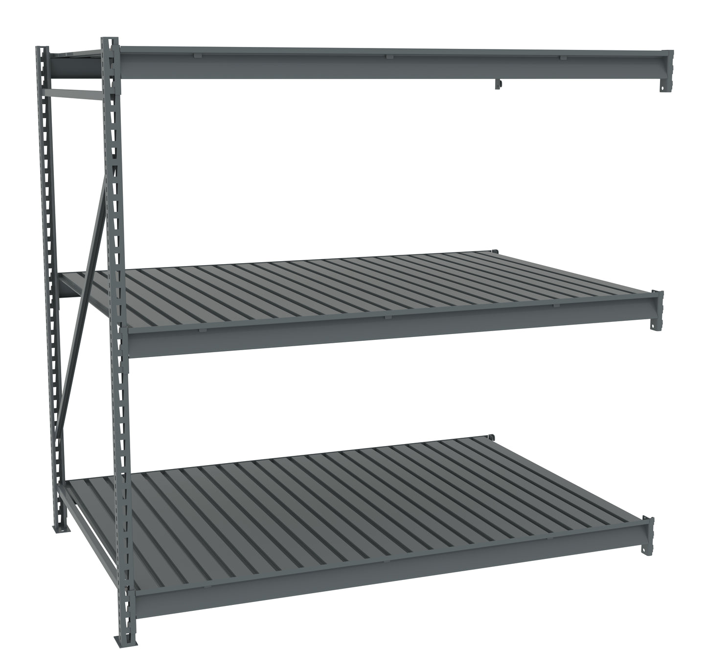 Tennsco BU-724872CA Bulk Storage Rack Adder Unit With Corrugated Decking