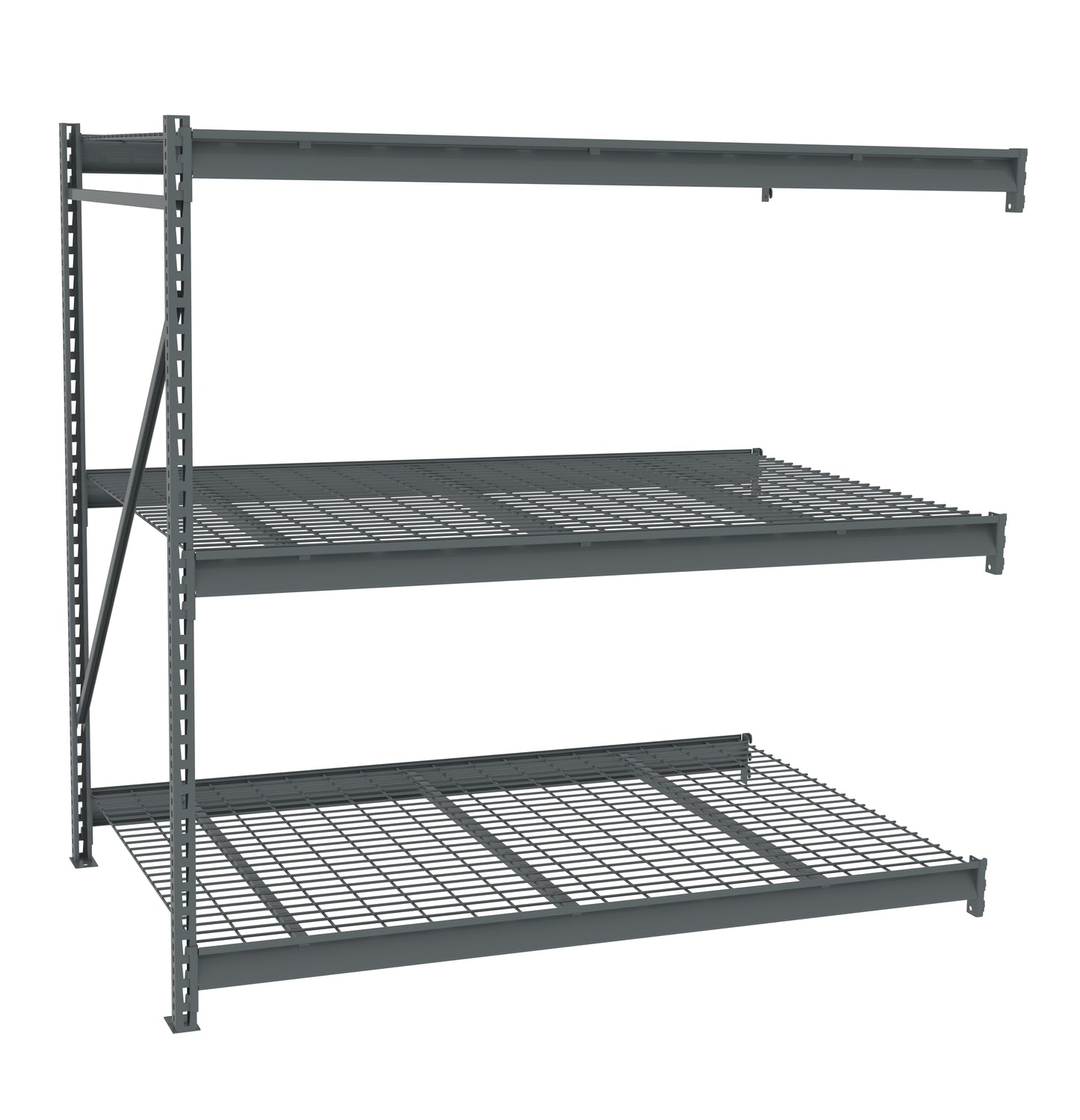 Tennsco BU-724872WA Bulk Storage Rack Adder Unit With Wire Decking