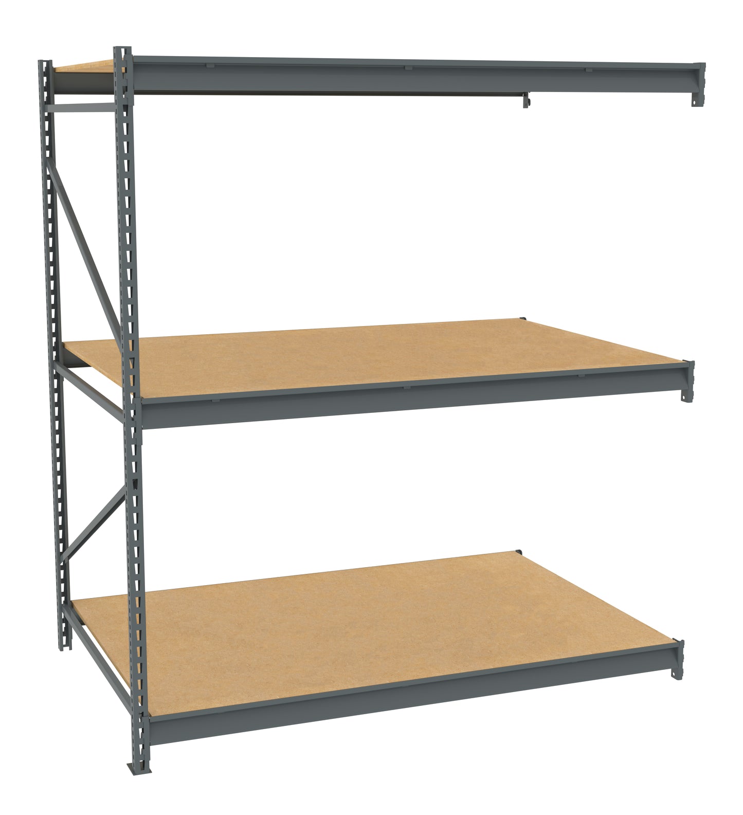 Tennsco BU-724884PA Bulk Storage Rack Adder Unit With Particleboard Decking