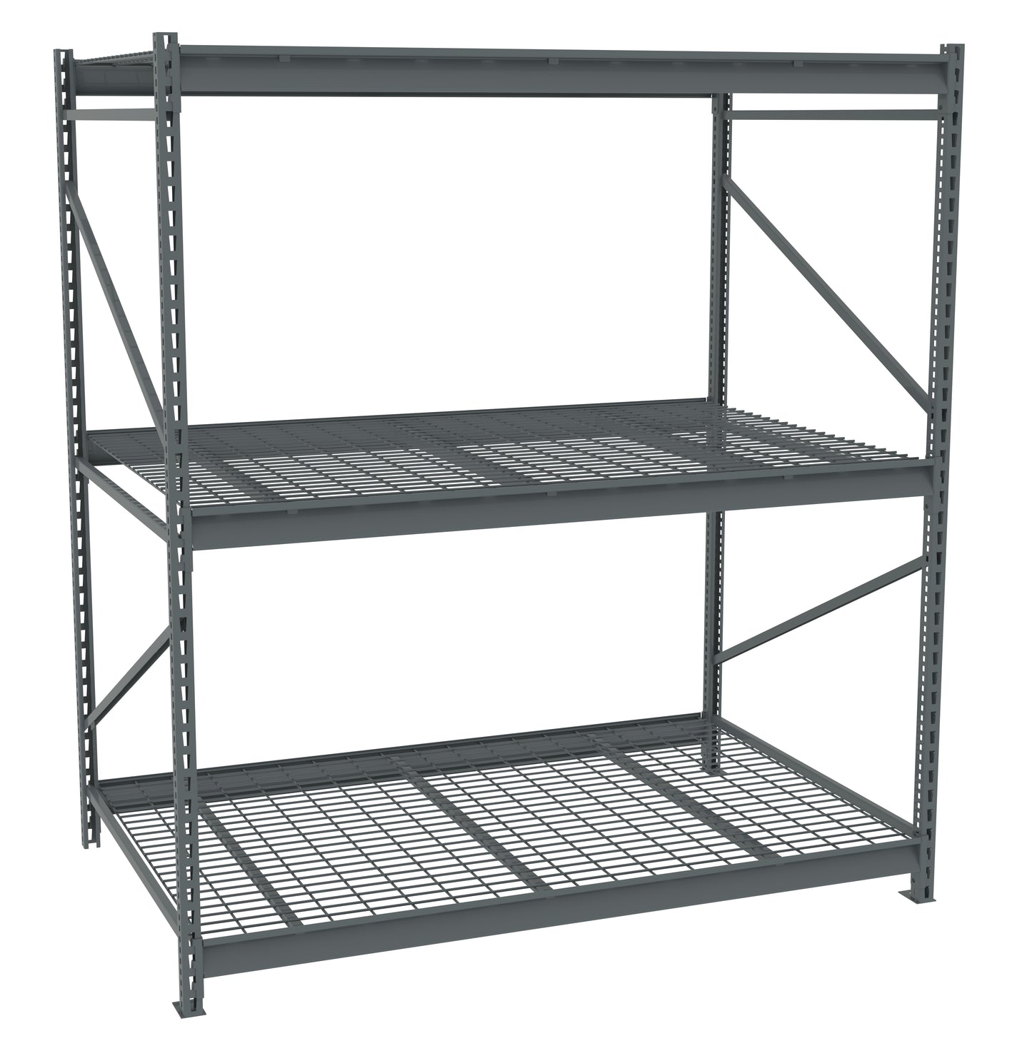 Tennsco BU-724884WS Bulk Storage Rack Starter Unit With Wire Decking