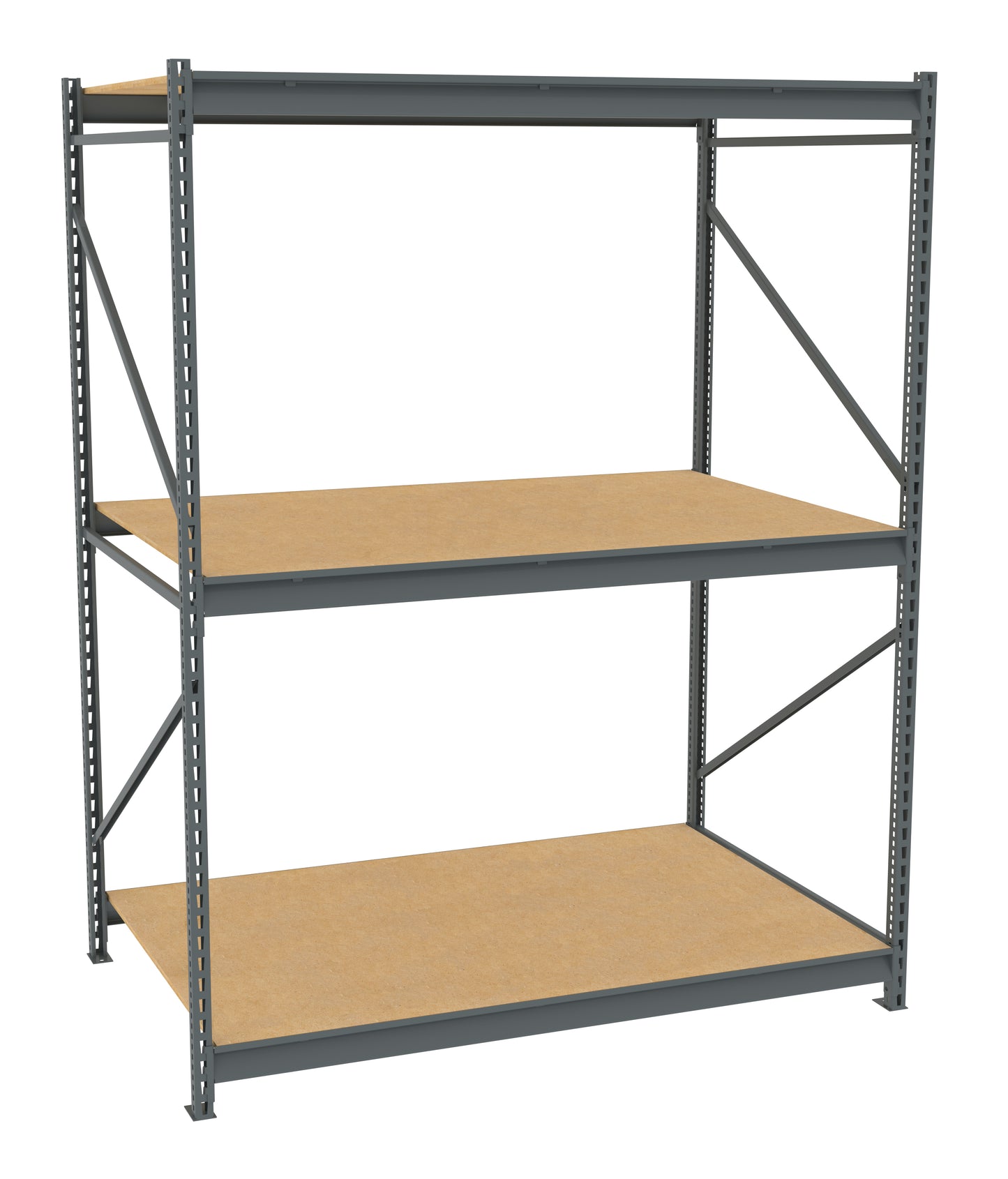 Tennsco BU-724896PS Bulk Storage Rack Starter Unit With Particleboard Decking