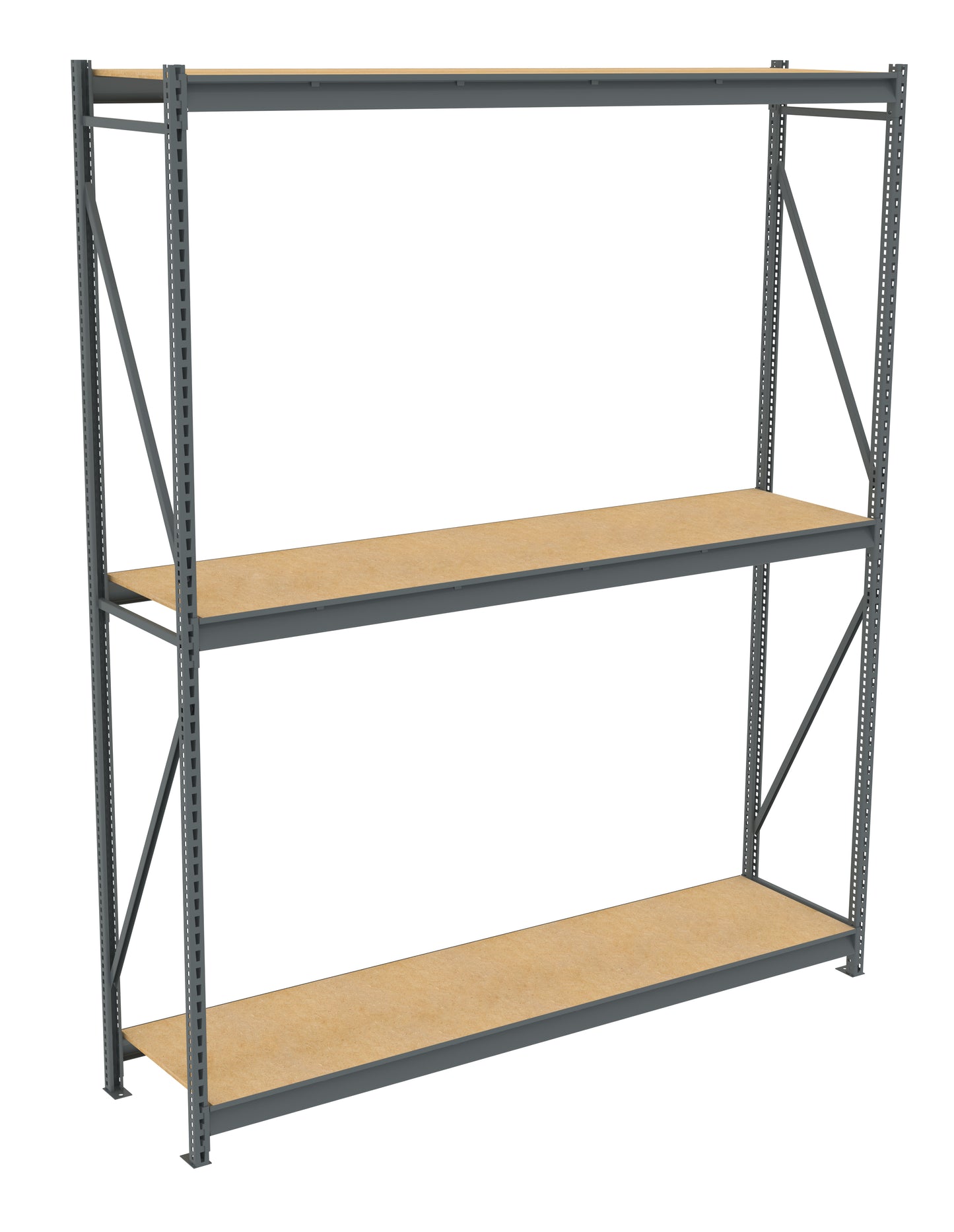Tennsco BU-9624120PS Bulk Storage Rack Starter Unit With Particleboard Decking