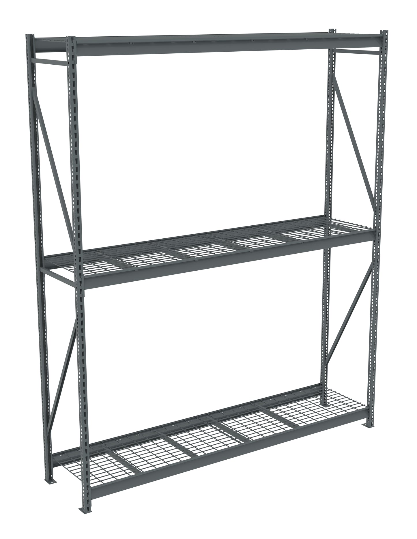 Tennsco BU-9624120WS Bulk Storage Rack Starter Unit With Wire Decking