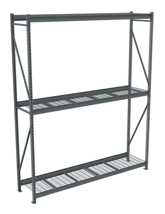 Tennsco BU-9624120WS Bulk Storage Rack Starter Unit With Wire Decking