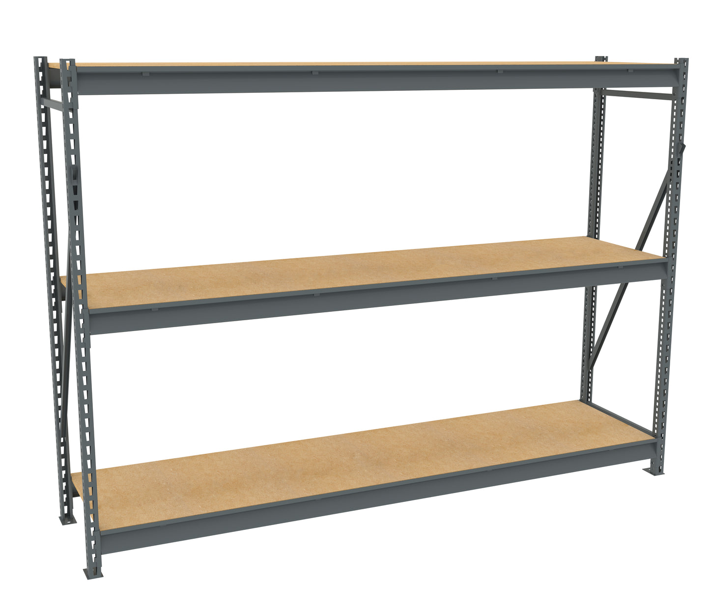 Tennsco BU-962472PS Bulk Storage Rack Starter Unit With Particleboard Decking