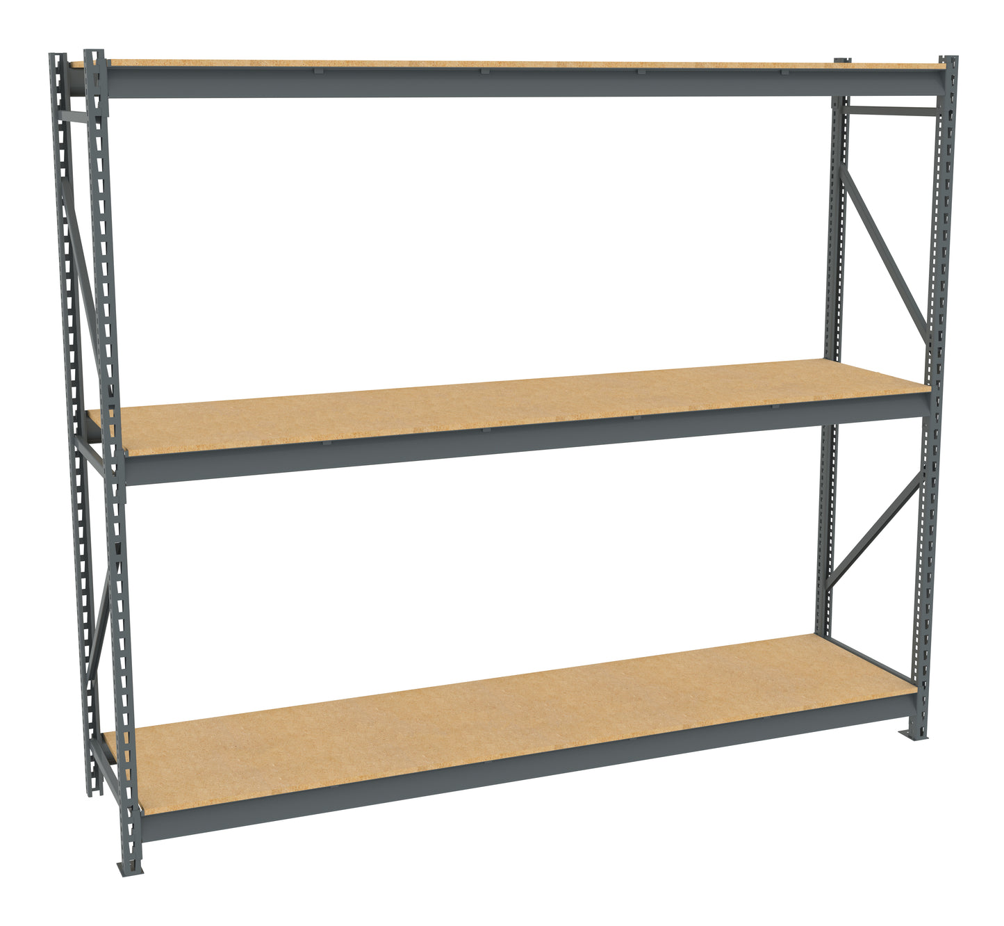 Tennsco BU-962484PS Bulk Storage Rack Starter Unit With Particleboard Decking