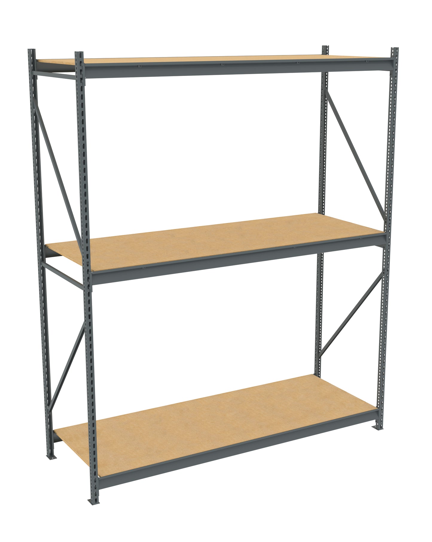 Tennsco BU-9636120PS Bulk Storage Rack Starter Unit With Particleboard Decking