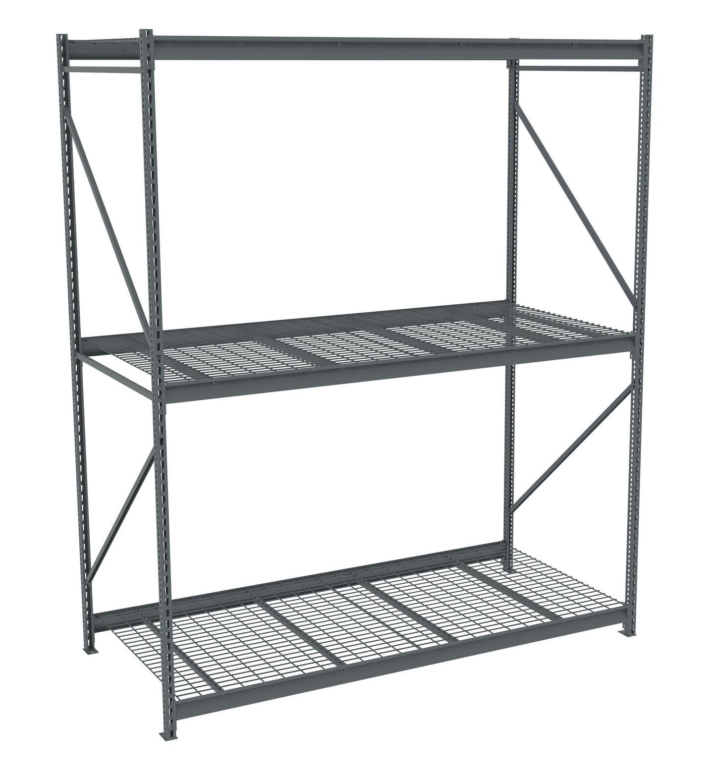 Tennsco BU-9648120WS Bulk Storage Rack Starter Unit With Wire Decking