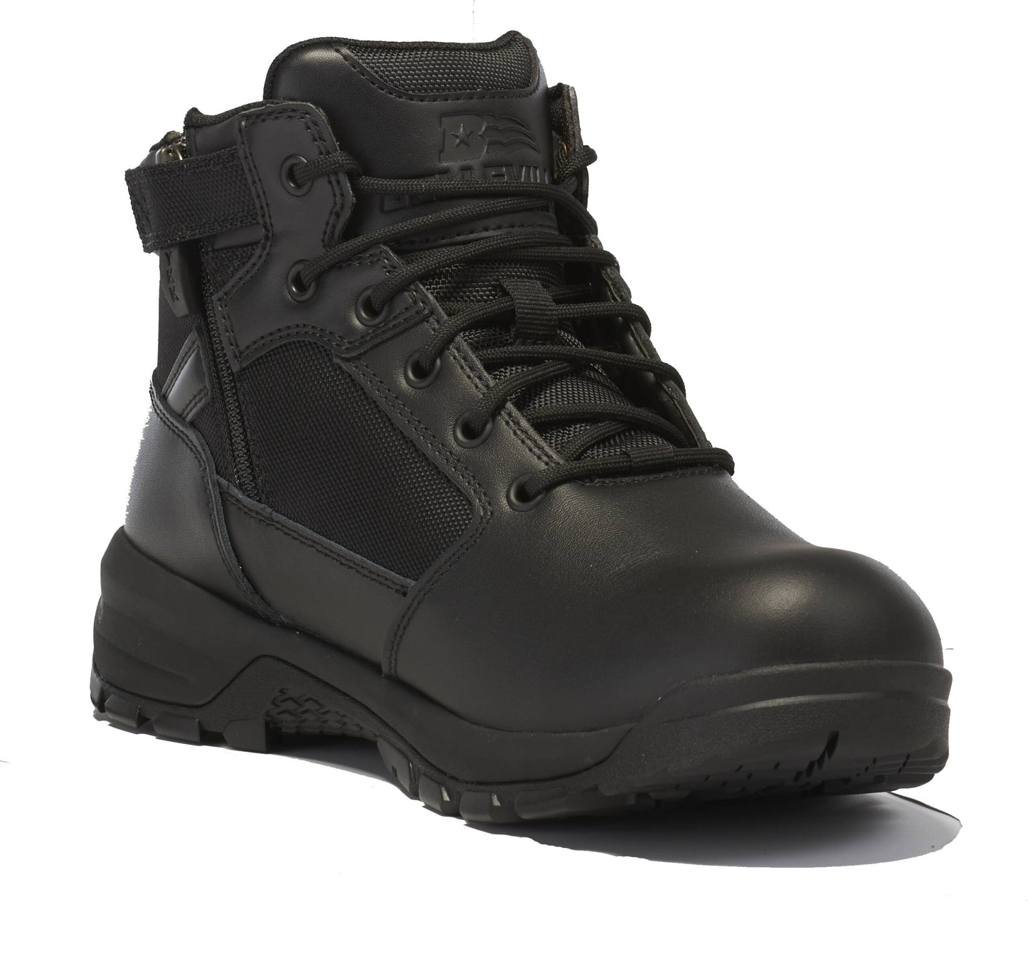Belleville Men's, 5", SPEAR POINT, BV915ZWP, Lightweight Side-Zip Waterproof Tactical Boot, Black,  6, Regular, BV915ZWP 060R