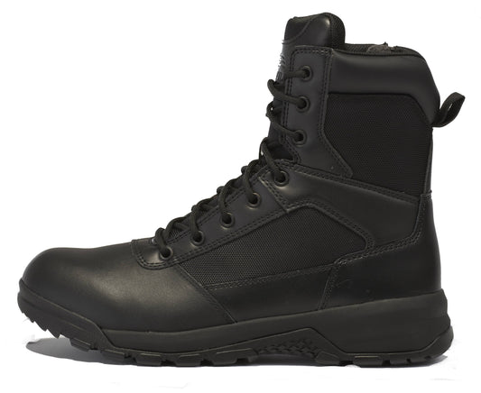 Belleville Men's, 8", SPEAR POINT, BV918Z, Hot Weather Lightweight Side-Zip Tactical Boot, Black, 11.5, Wide, BV918Z 115W