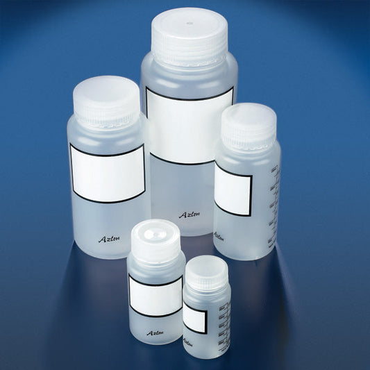 Globe Scientific BWP1000PGRAD Bottle wide mouth 1000mL PP graduated round PP screwcap