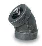 Everflow BXFL0300  3" Black XH Elbow 45