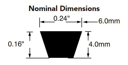 Bando VC6X450 Duraflex VC Polyurethane