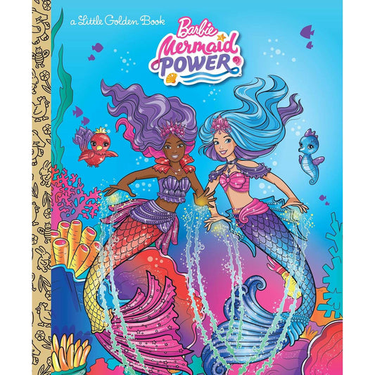 Paradise Clay RAN678 Barbie Mermaid Power Little Golden Book - Book
