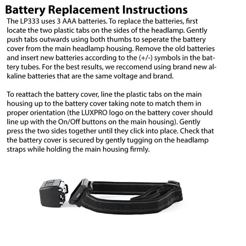 LUXPRO LP333 Multi-Color Broadbeam and Spot LED Headlamp