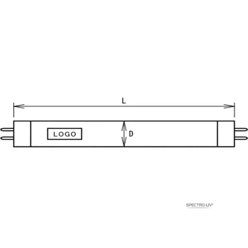 Spectro-UV BLE-2537S 4 Watt 254 nm Tube (For Model CM-24, EF-140/12H, ENF-240C)