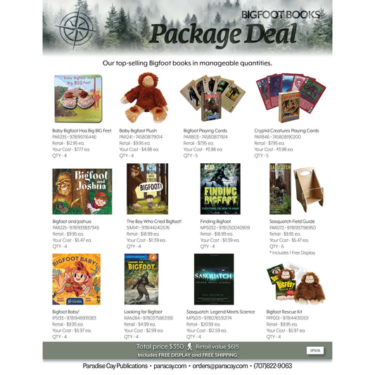 Paradise Clay SPS06 Squatch Metalworks Package Special BIGFOOT BOOKS (WHOLESALE ONLY) - Book