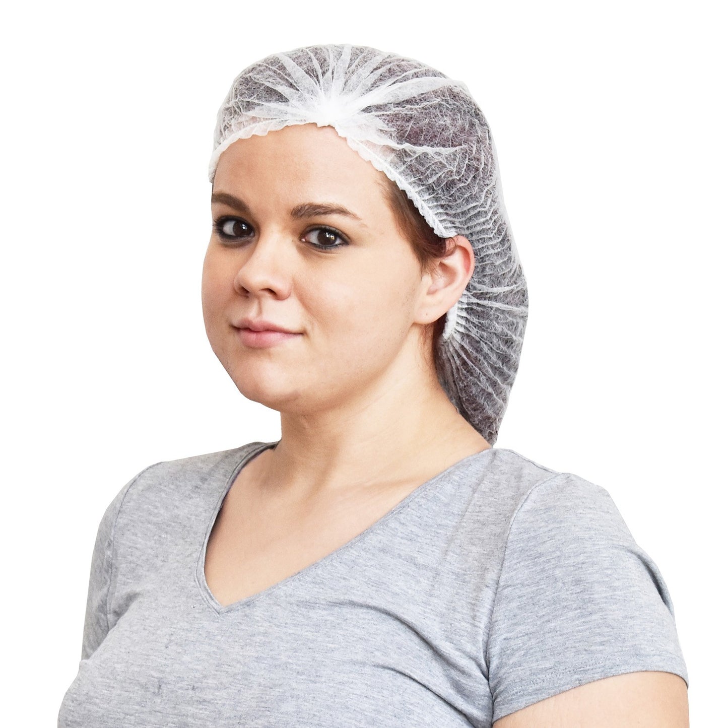 Cordova Safety PBC24W/10 Bouffant Cap, Polypropylene, Pleated