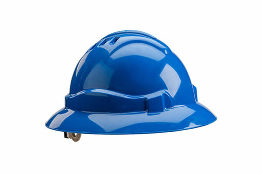 Gateway Safety 71403 Serpent Full Brim Safety Helmet - ANSI Z89.1 Type I Hard Hat, Vented Class C & Unvented Class E