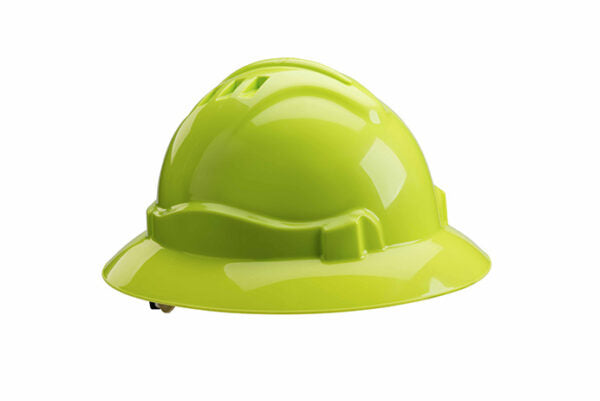 Gateway Safety 71418 Serpent Full Brim Safety Helmet - ANSI Z89.1 Type I Hard Hat, Vented Class C & Unvented Class E