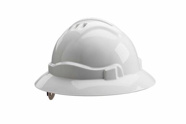 Gateway Safety 72400 Serpent Full Brim Safety Helmet - ANSI Z89.1 Type I Hard Hat, Vented Class C & Unvented Class E