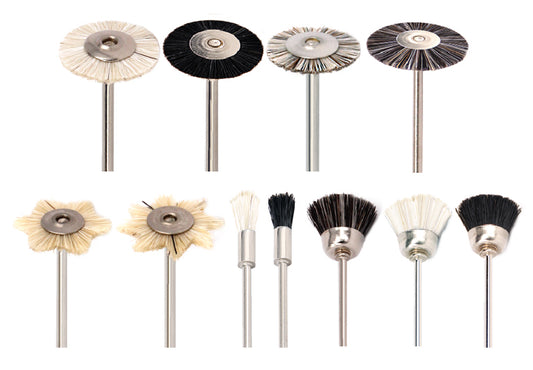 Foredom A-MB22-12 Mounted Brush, White Goat Hair, 22Mm, 2.35Mm