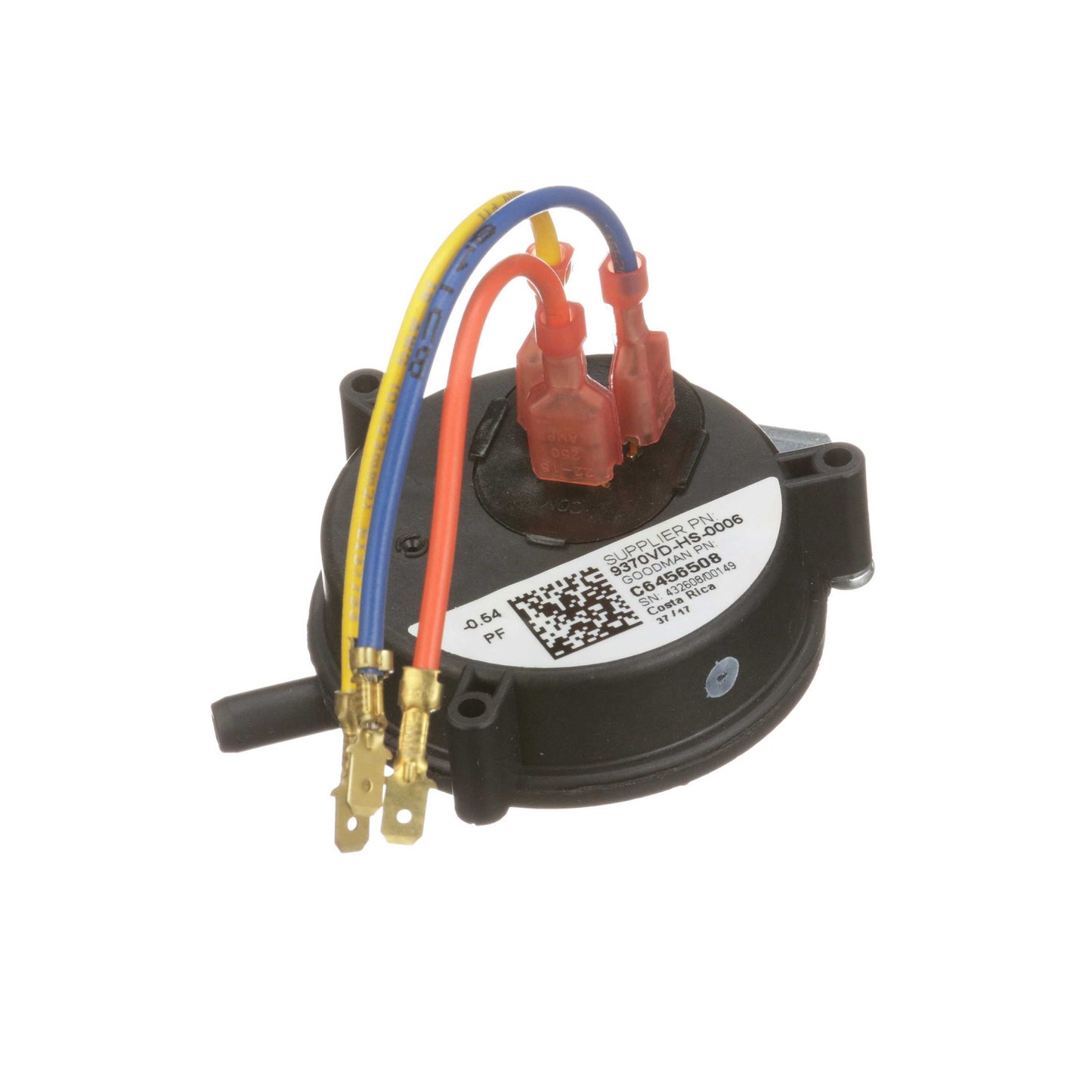 Goodman-Amana C6456508 Pressure Switch, Air, -0.54 in wc, SPST