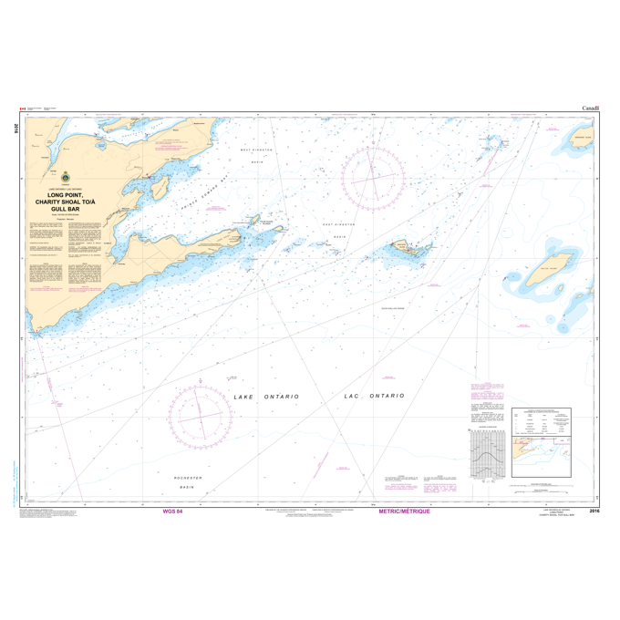 Paradise Clay CAN2016 CHS Chart Charity Shoal to/ Gull Bar including / y compris Long Point