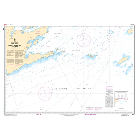 Paradise Clay CAN2016 CHS Chart Charity Shoal to/ Gull Bar including / y compris Long Point