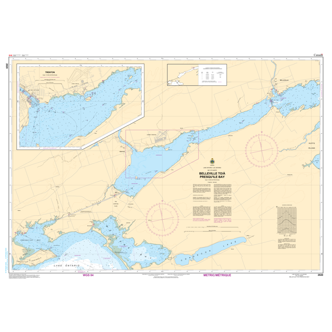 Paradise Clay CAN2020 CHS Chart Belleville to/ Presqu'île Bay