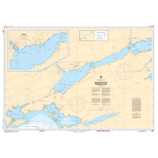 Paradise Clay CAN2020 CHS Chart Belleville to/ Presqu'île Bay