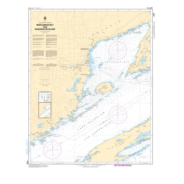 Paradise Clay CAN2326 CHS Chart Middlebrun Bay to/ Washington Island