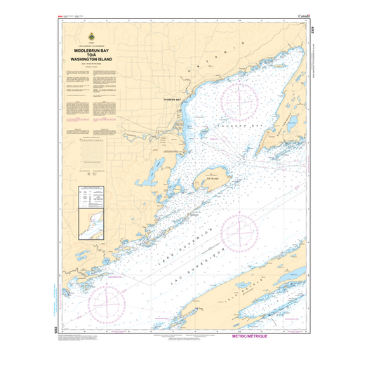Paradise Clay CAN2326 CHS Chart Middlebrun Bay to/ Washington Island
