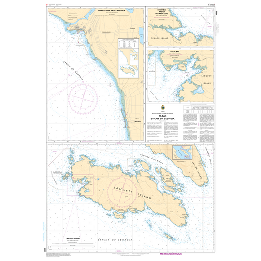 Paradise Clay CAN3533 CHS Chart Plans - Strait of Georgia