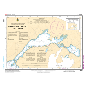 Paradise Clay CAN3656 CHS Chart Useless Inlet and Fatty Basin
