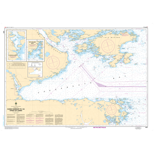 Paradise Clay CAN4301 CHS Chart Canso Harbour to Strait of Canso