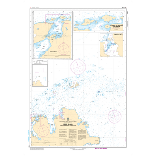 Paradise Clay CAN4861 CHS Chart Fogo Island Northern Portion / Partie Nord