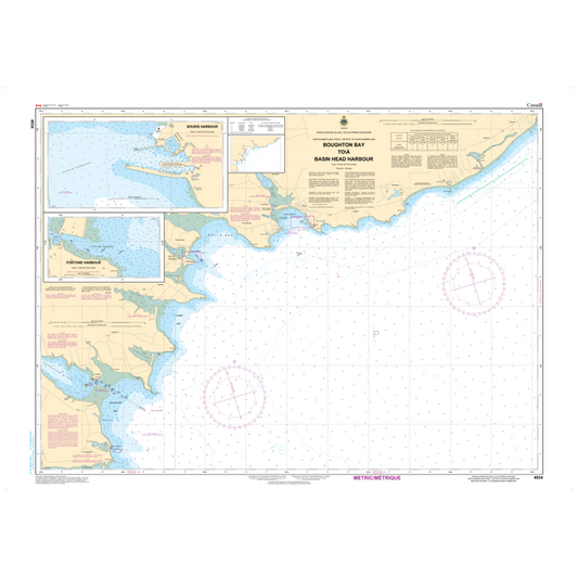 Paradise Clay CAN4934 CHS Chart Boughton Bay to Basin Head Harbour