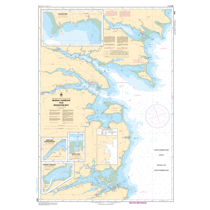 Paradise Clay CAN4935 CHS Chart Murray Harbour to/ Boughton Bay