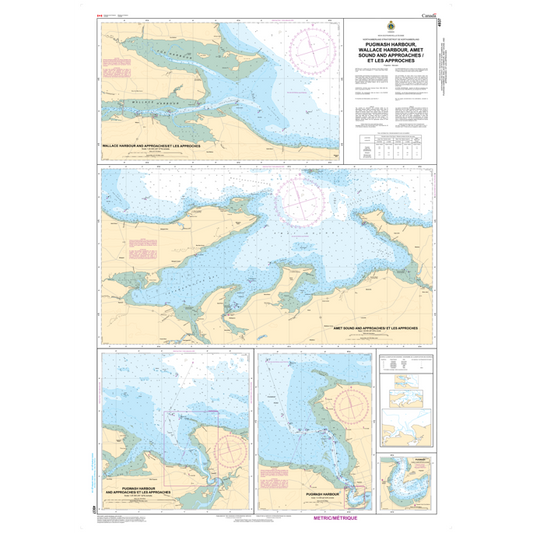 Paradise Clay CAN4937 CHS Chart Pugwash Harbour, Wallace Harbour, Amet Sound and Approaches / et les Approches