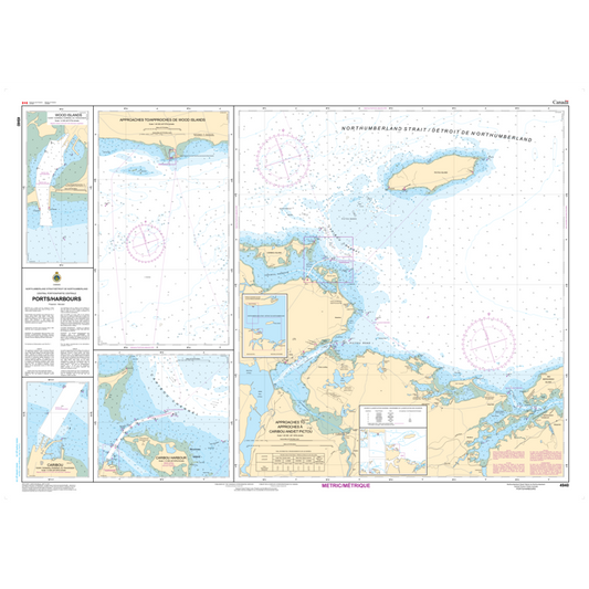 Paradise Clay CAN4940 CHS Chart Northumberland Strait Central Portion - Ports/Harbours