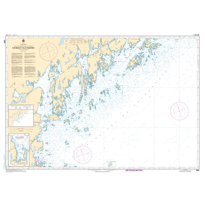 Paradise Clay CAN4968 CHS Chart Îles Mack /to La Tabatière