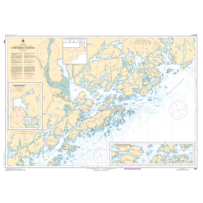 Paradise Clay CAN4969 CHS Chart Île Mistanoque /to Iles Mack